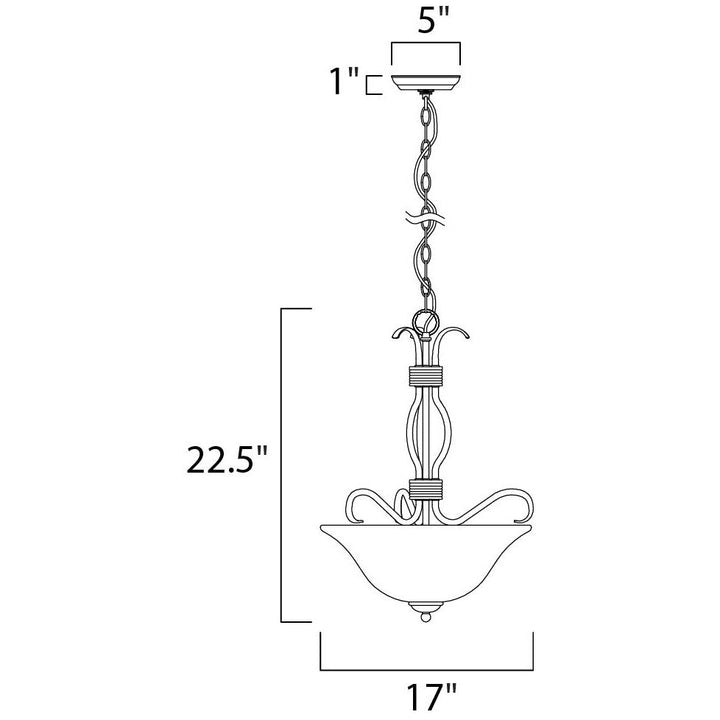 Maxim Basix 10121FTSN Pendant Light - Satin Nickel