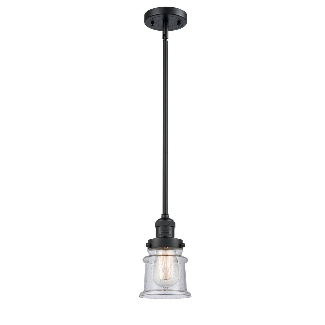 Innovations Franklin Restoration 201S-BK-G184S-LED Pendant Light - Matte Black