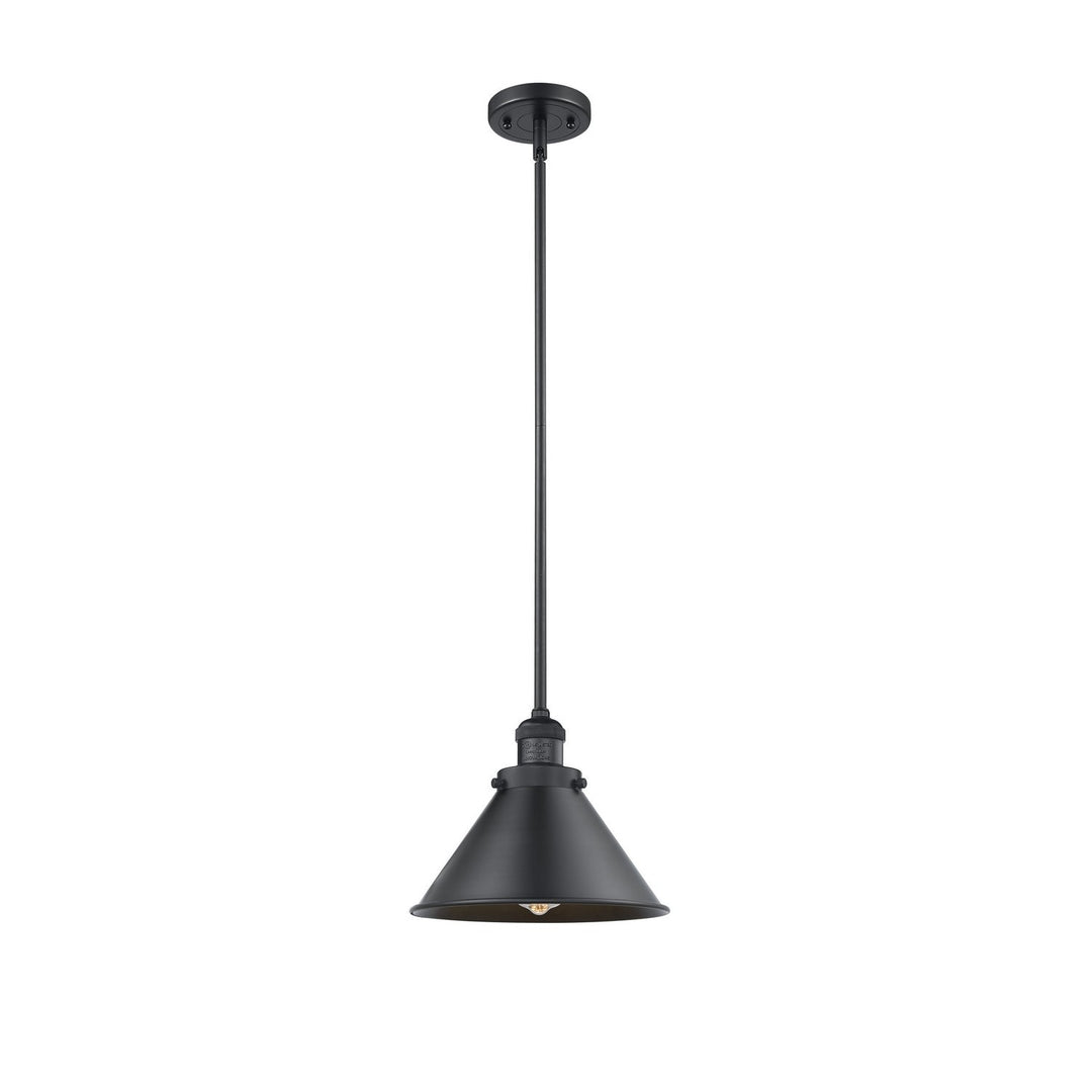 Innovations Franklin Restoration 201S-BK-M10-BK Pendant Light - Matte Black