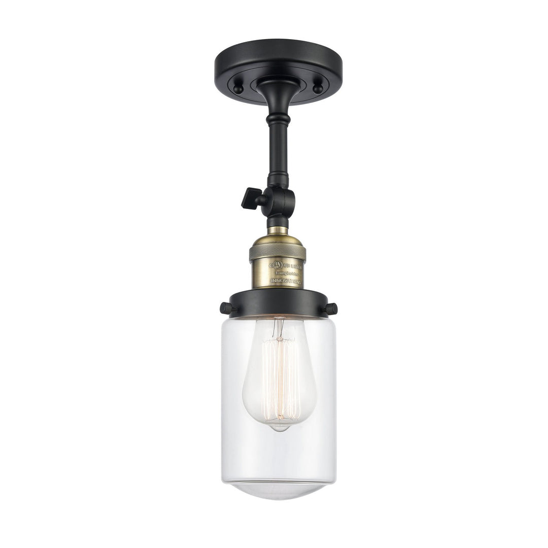 Innovations Franklin Restoration 201F-BAB-G312 Ceiling Light - Black Antique Brass
