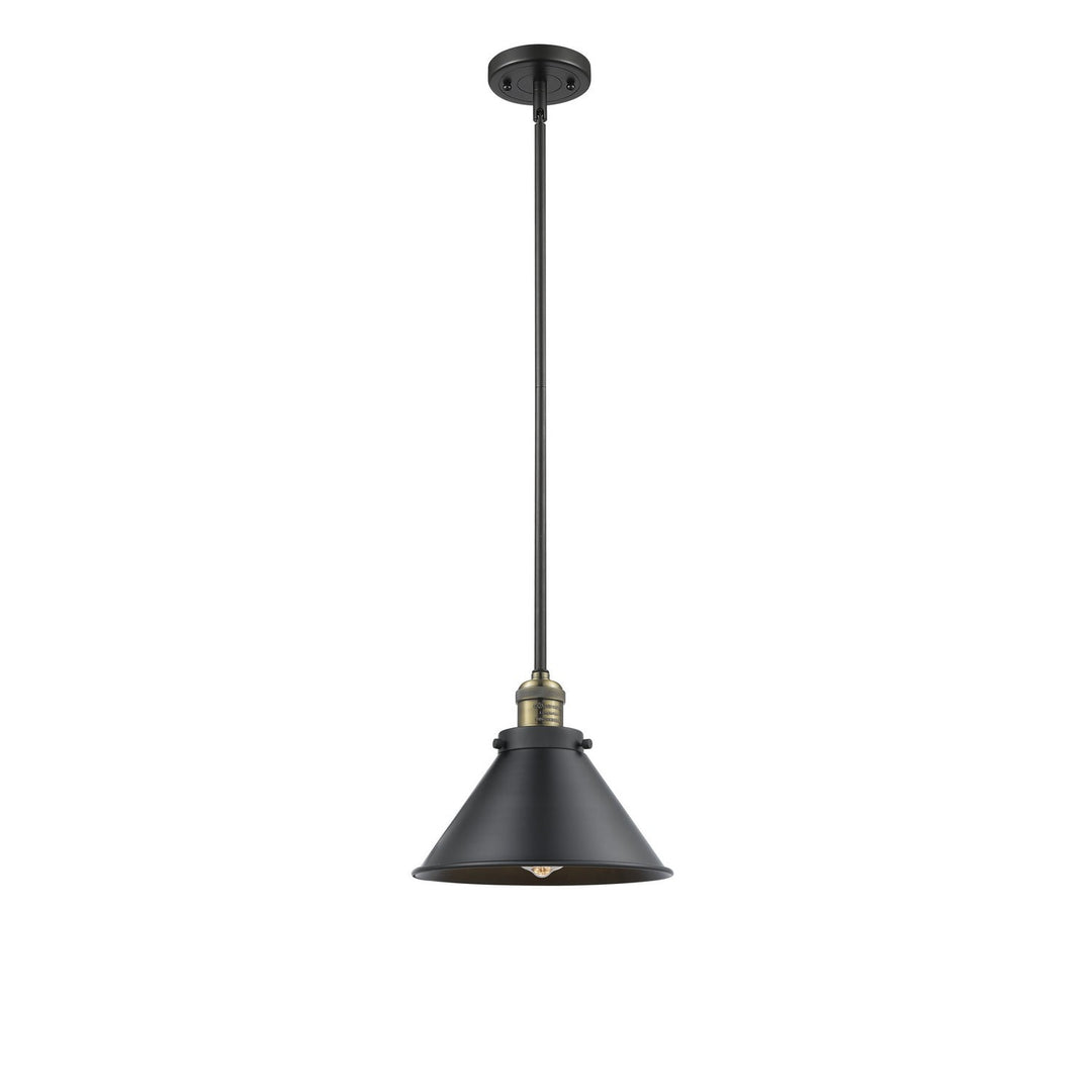 Innovations Franklin Restoration 201S-BAB-M10-BK Pendant Light - Black Antique Brass