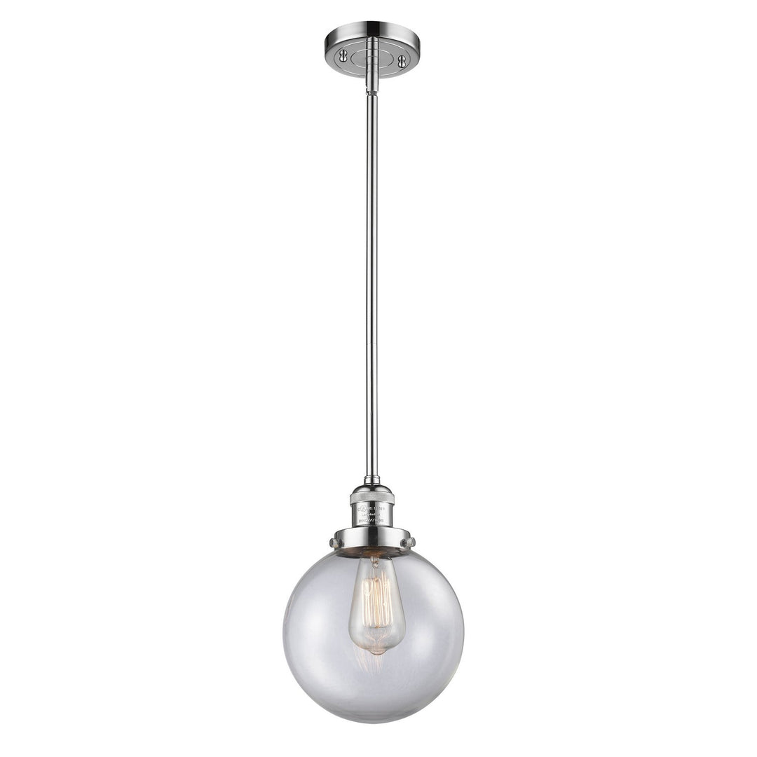 Innovations Franklin Restoration 201S-PC-G202-8 Pendant Light - Polished Chrome