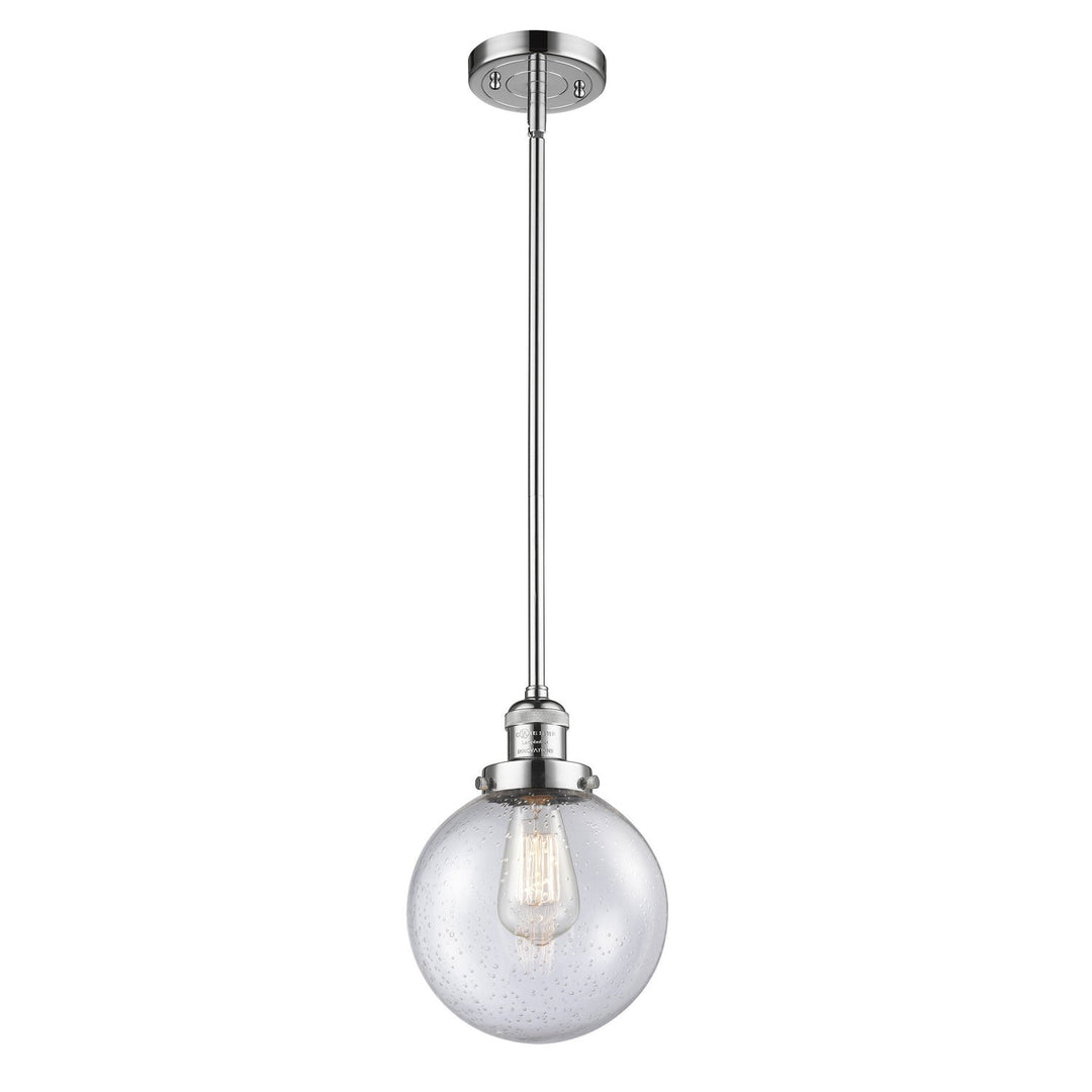 Innovations Franklin Restoration 201S-PC-G204-8 Pendant Light - Polished Chrome