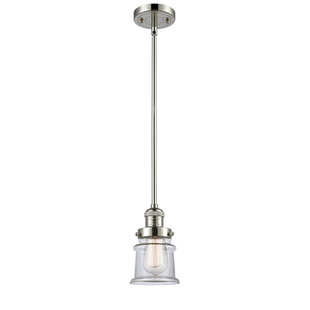 Innovations Franklin Restoration 201S-PN-G182S Pendant Light - Polished Nickel