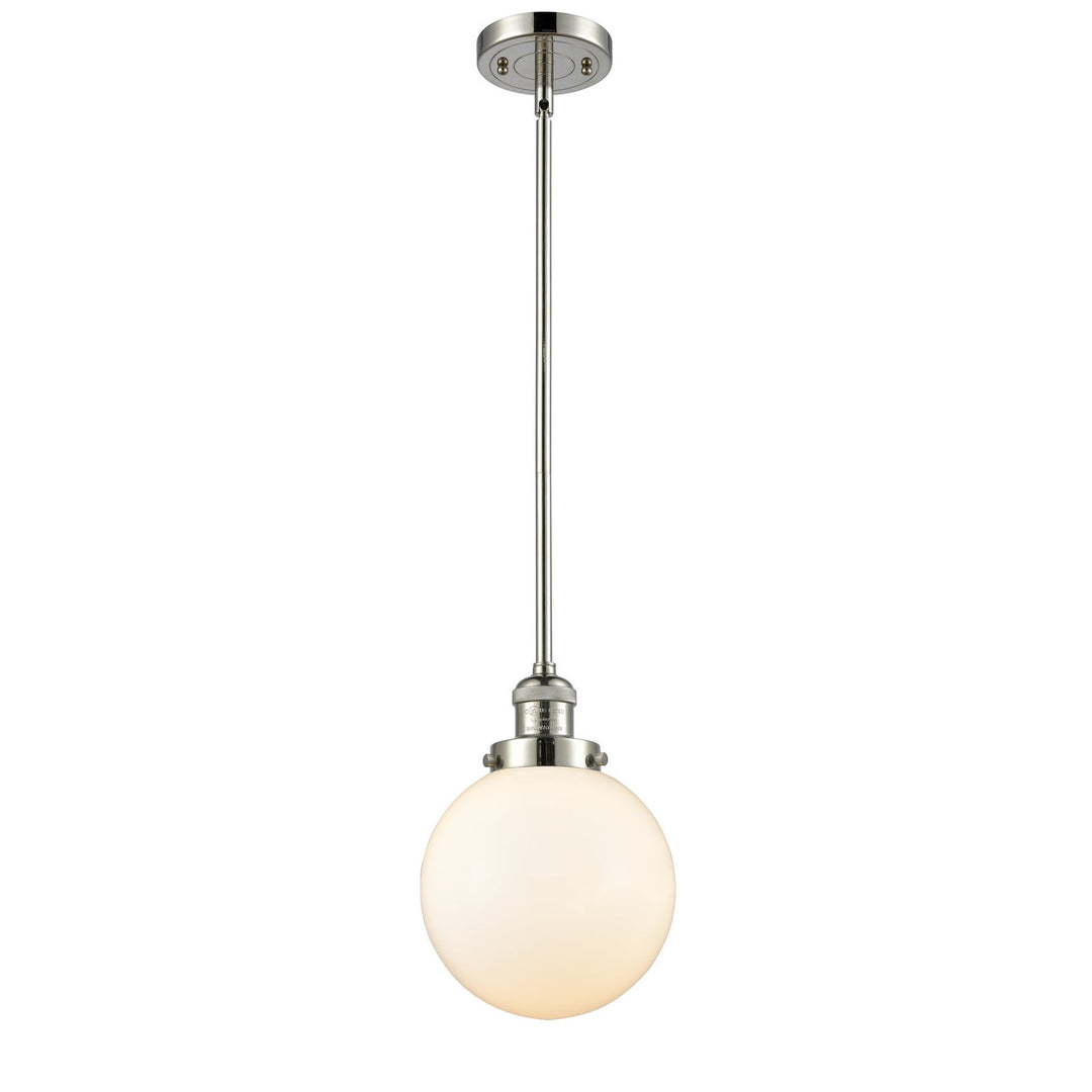 Innovations Franklin Restoration 201S-PN-G201-8 Pendant Light - Polished Nickel