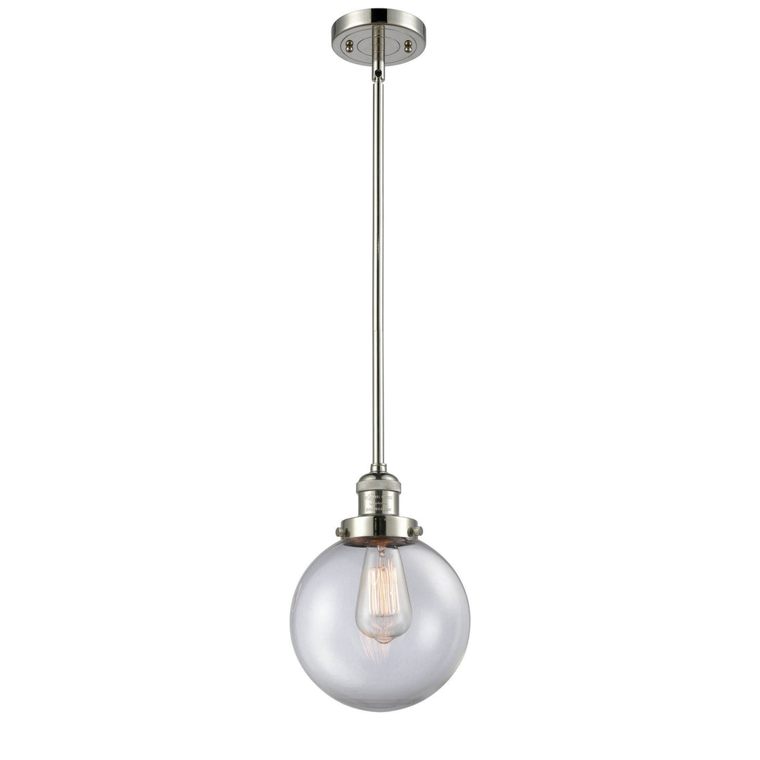 Innovations Franklin Restoration 201S-PN-G202-8 Pendant Light - Polished Nickel