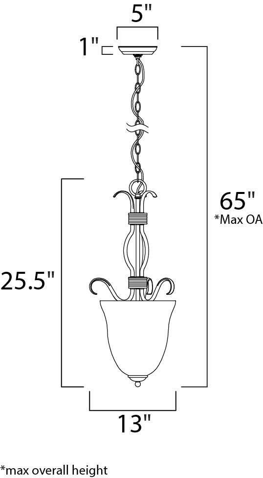Maxim Basix 10130FTSN Pendant Light - Satin Nickel