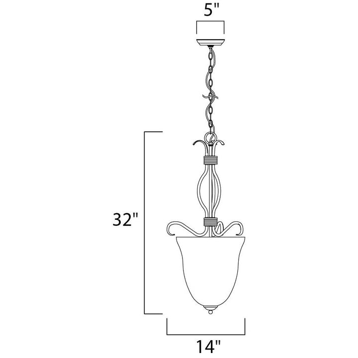 Maxim Basix 10131FTSN Pendant Light - Satin Nickel