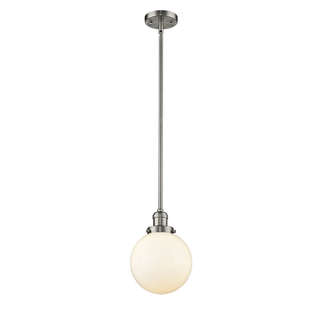 Innovations Franklin Restoration 201S-SN-G201-8 Pendant Light - Brushed Satin Nickel