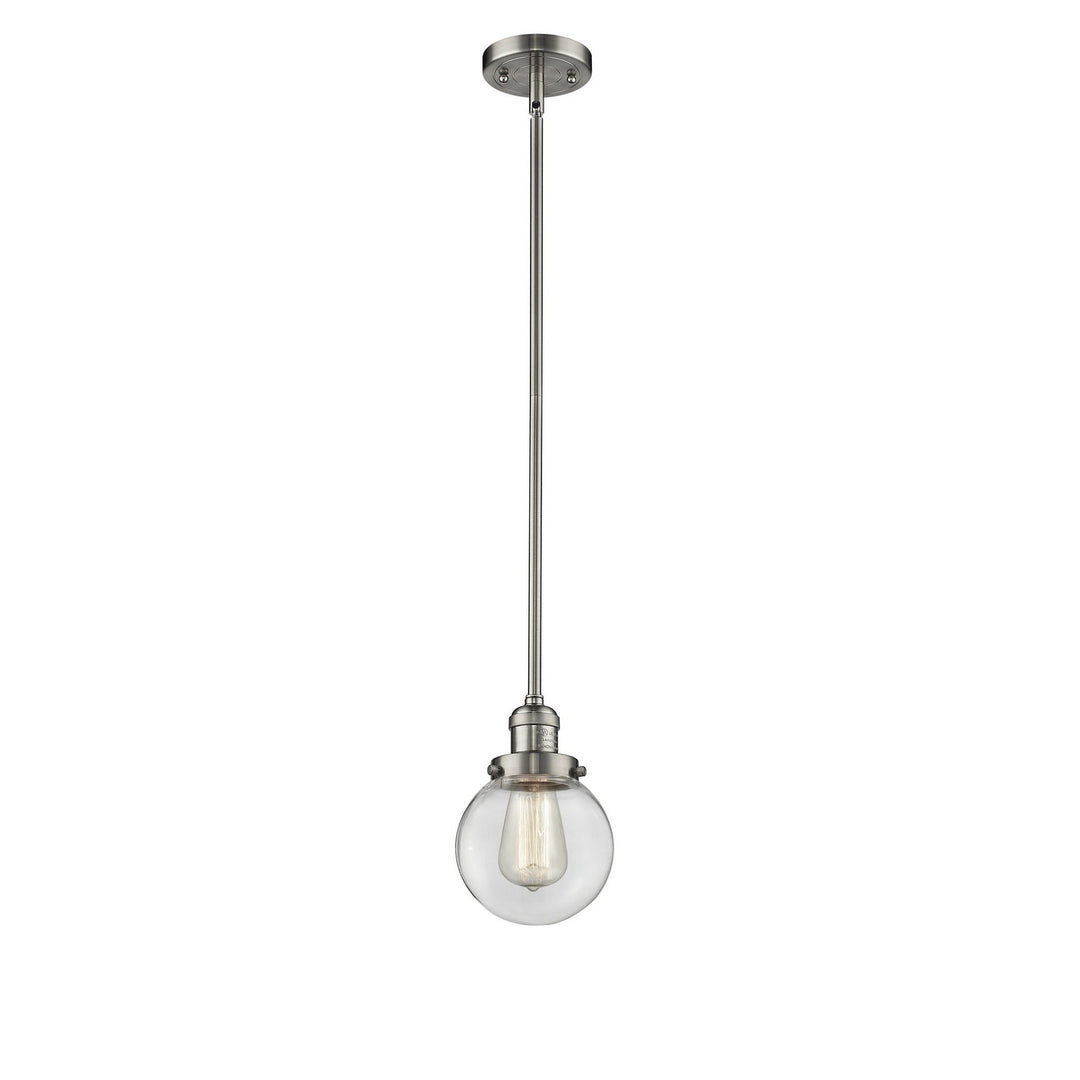 Innovations Franklin Restoration 201S-SN-G202-6-LED Pendant Light - Brushed Satin Nickel