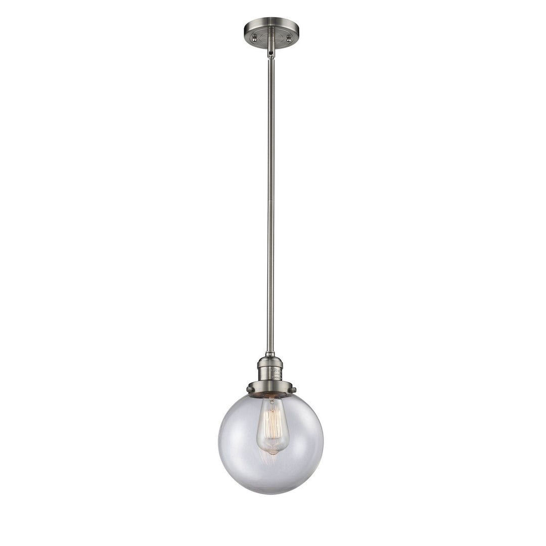 Innovations Franklin Restoration 201S-SN-G202-8-LED Pendant Light - Brushed Satin Nickel
