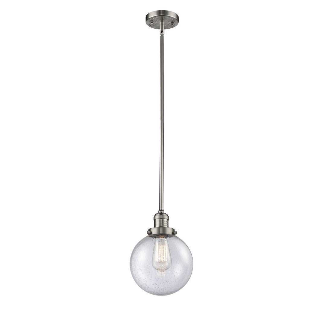 Innovations Franklin Restoration 201S-SN-G204-8 Pendant Light - Brushed Satin Nickel
