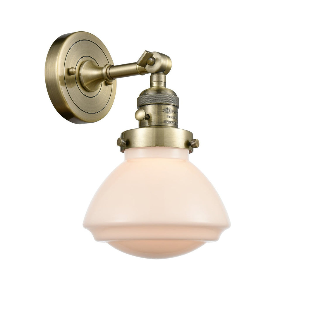 Innovations Franklin Restoration 203SW-AB-G321 Wall Sconce Light - Antique Brass