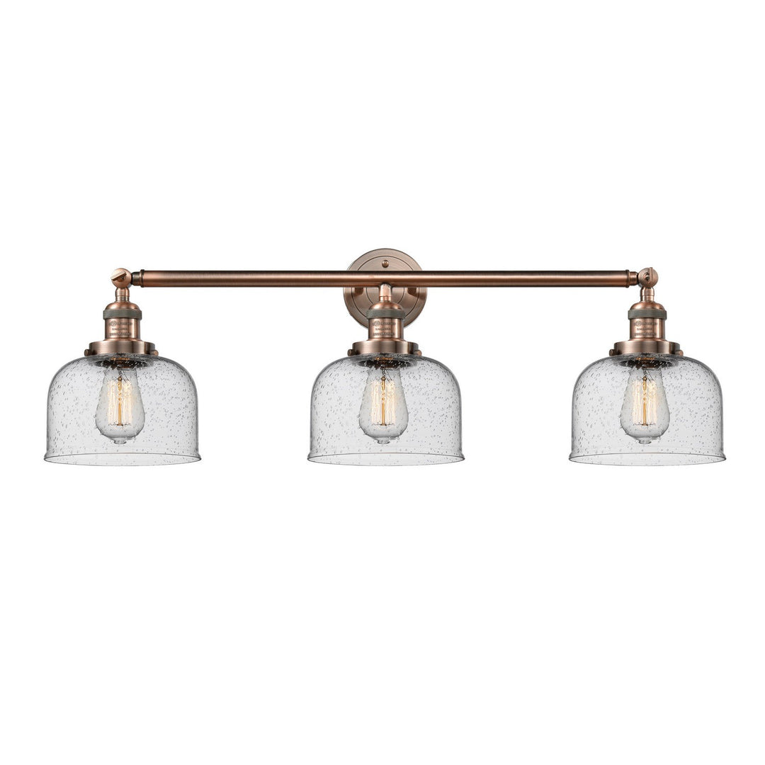 Innovations Franklin Restoration 205-AC-G74-LED Bath Vanity Light 32 in. wide - Antique Copper