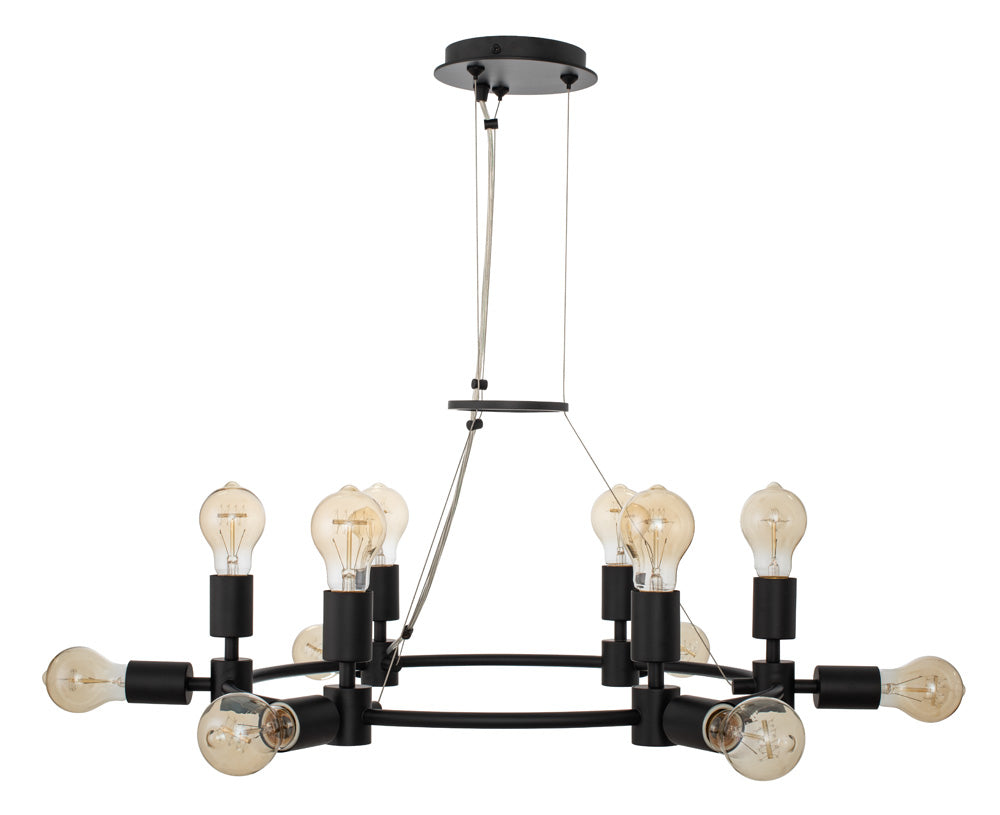 Kalco Union 512371MB Chandelier Light - Matte Black