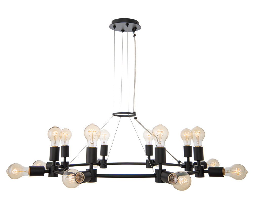 Kalco Union 512372MB Chandelier Light - Matte Black