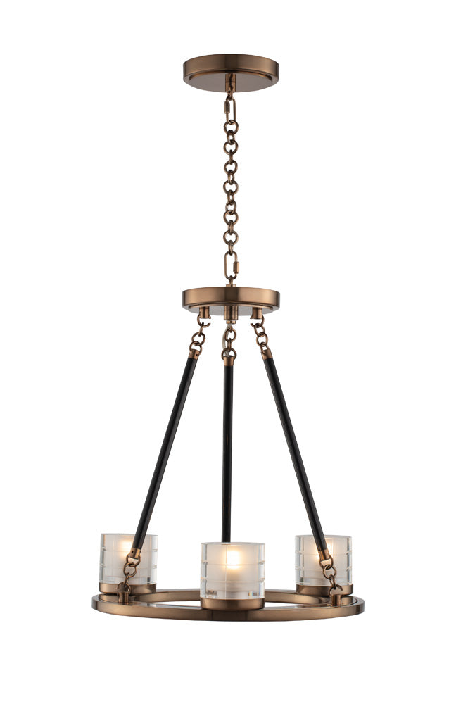 Kalco Library 512471LB Chandelier Light - Library Brass