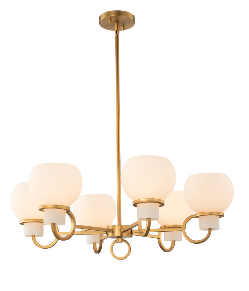 Kalco Ascher 513072WB Chandelier Light - Winter Brass