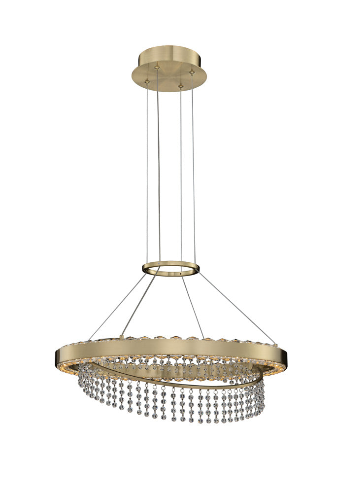 Allegri Saturno 036355-039-FR001 Chandelier Light - Brushed Brass