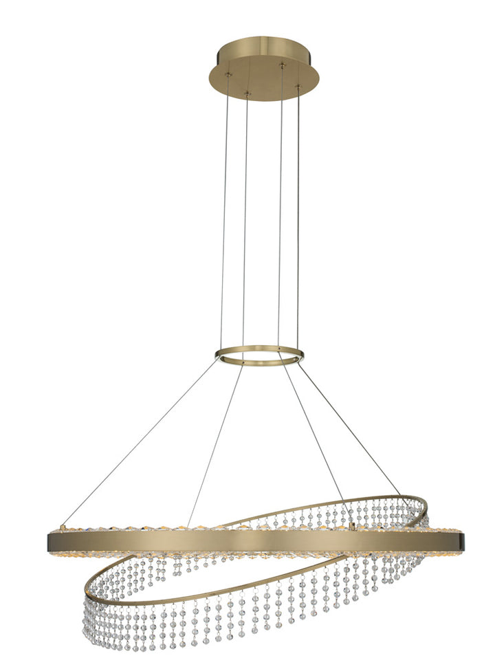 Allegri Saturno 036356-039-FR001 Chandelier Light - Brushed Brass