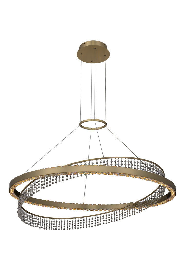 Allegri Saturno 036357-039-FR001 Chandelier Light - Brushed Brass