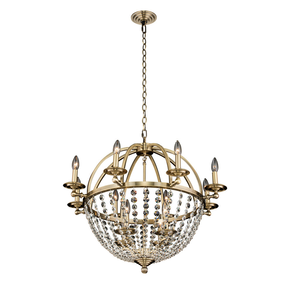 Allegri Pendolo 037771-038-FR001 Chandelier Light - Brushed Champagne Gold