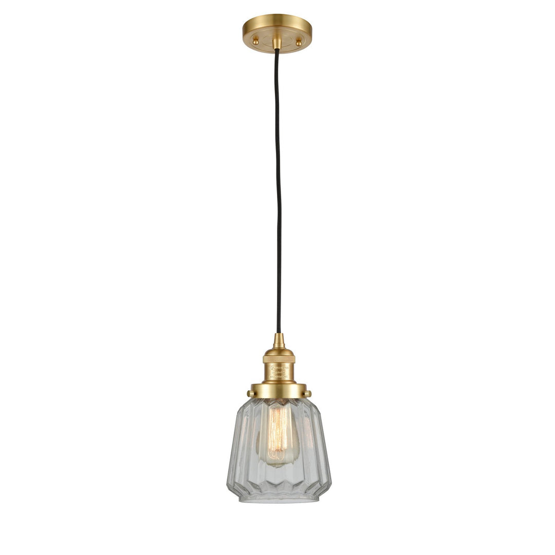 Innovations Franklin Restoration 201C-SG-G142 Pendant Light - Satin Gold