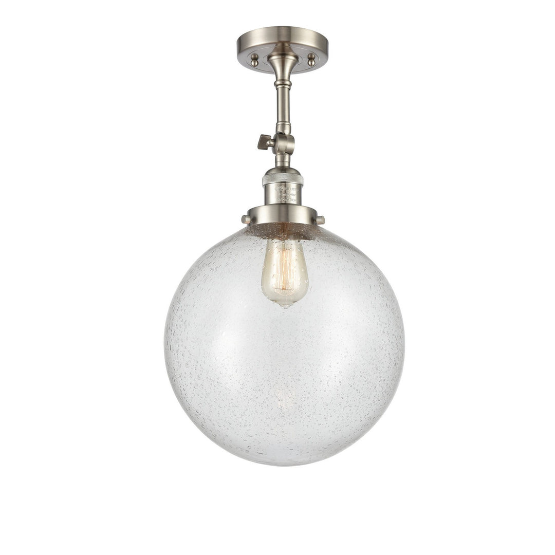 Innovations Franklin Restoration 201F-SN-G204-12 Ceiling Light - Brushed Satin Nickel