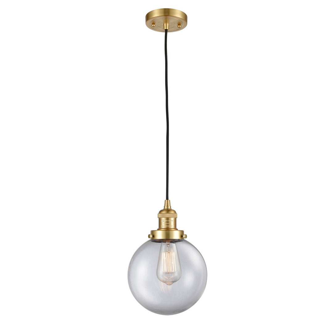 Innovations Franklin Restoration 201C-SG-G202-8 Pendant Light - Satin Gold
