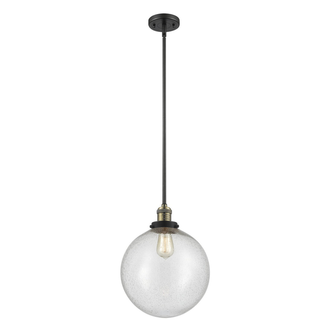 Innovations Franklin Restoration 201S-BAB-G204-12 Pendant Light - Black Antique Brass