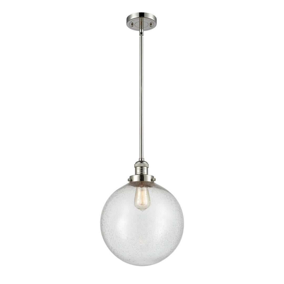 Innovations Franklin Restoration 201S-PN-G204-12 Pendant Light - Polished Nickel