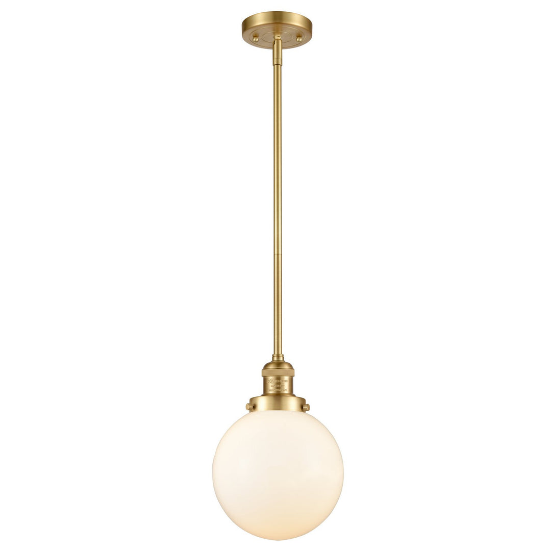 Innovations Franklin Restoration 201S-SG-G201-8 Pendant Light - Satin Gold