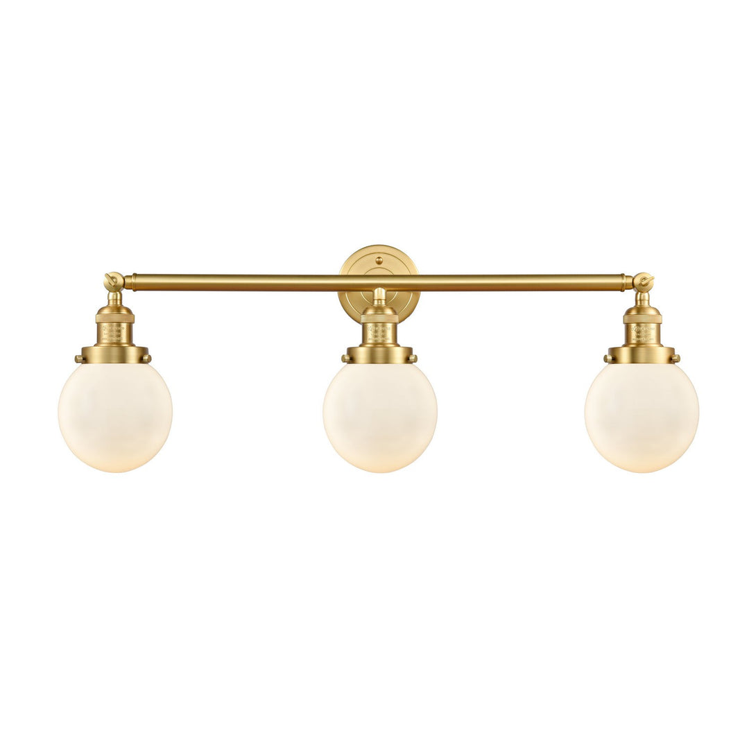 Innovations Franklin Restoration 205-SG-G201-6 Bath Vanity Light 30 in. wide - Satin Gold