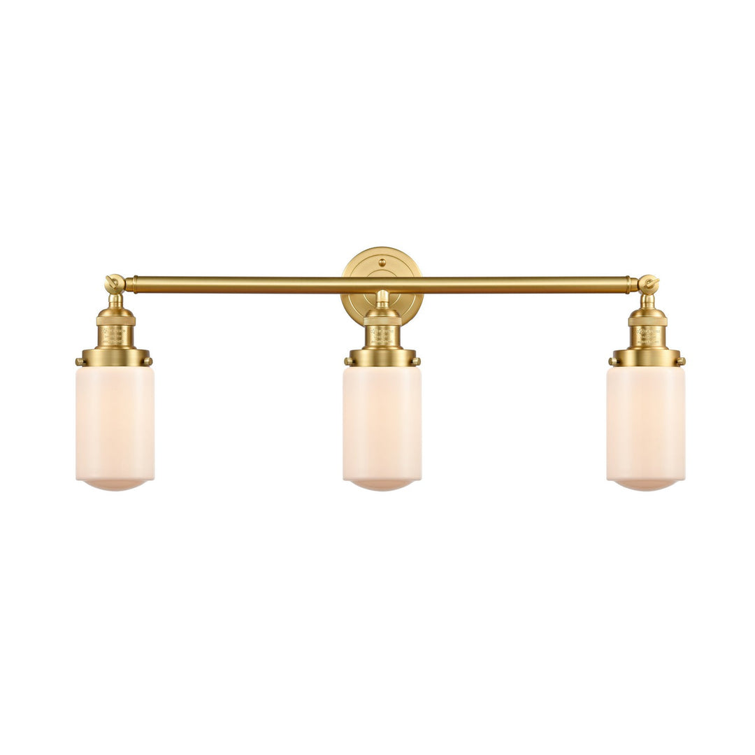 Innovations Franklin Restoration 205-SG-G311 Bath Vanity Light 31 in. wide - Satin Gold