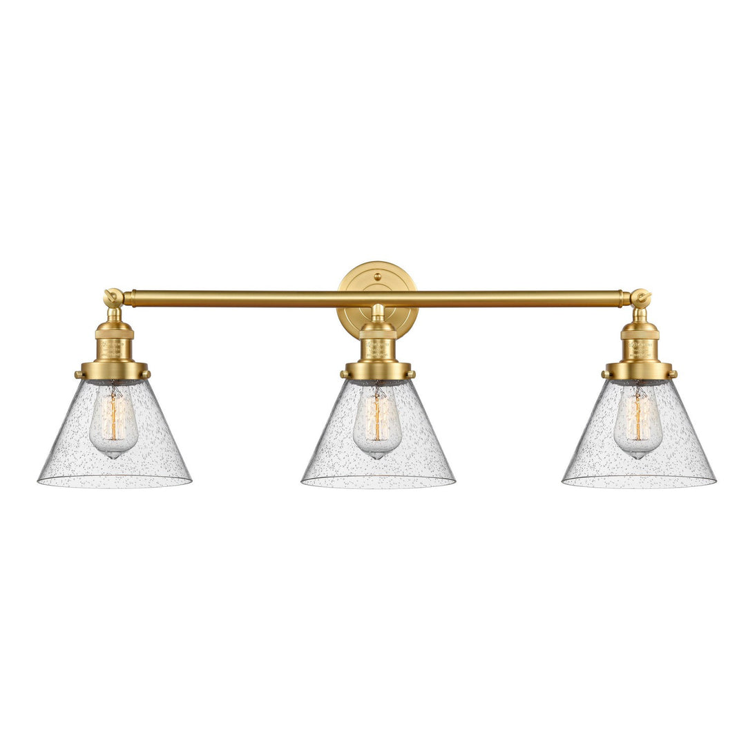 Innovations Franklin Restoration 205-SG-G44 Bath Vanity Light 32 in. wide - Satin Gold