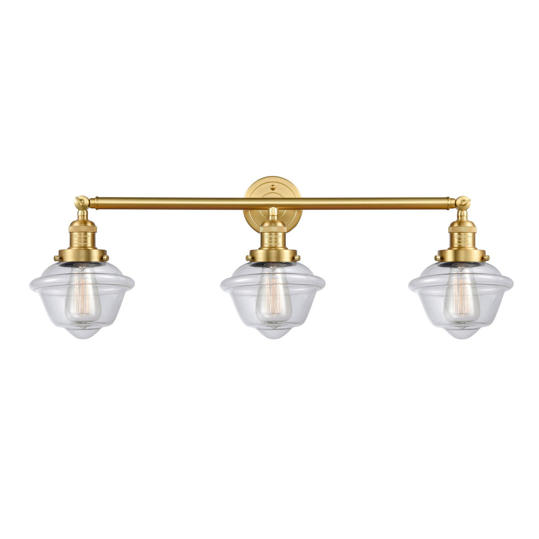 Innovations Franklin Restoration 205-SG-G532 Bath Vanity Light 34 in. wide - Satin Gold