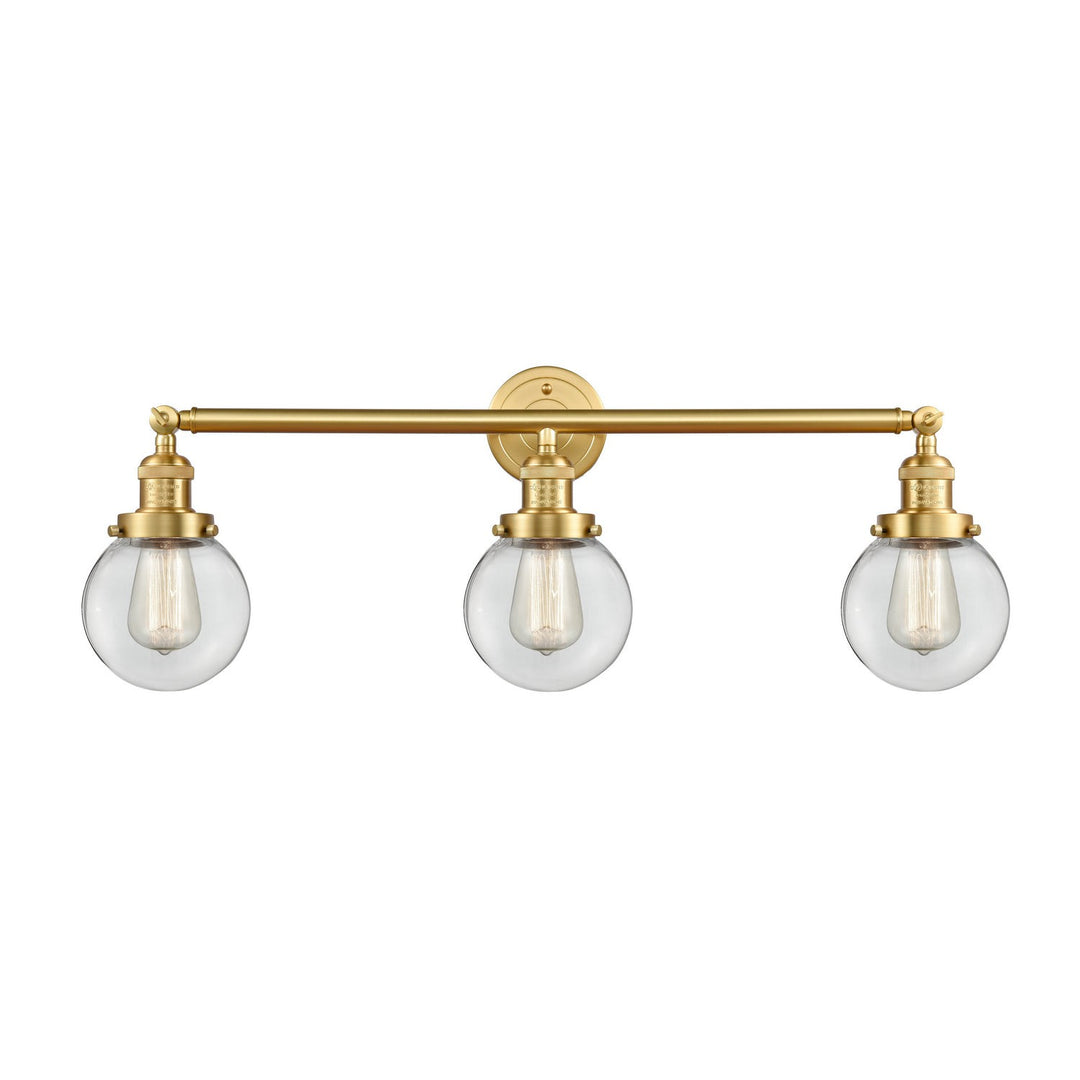 Innovations Franklin Restoration 205-SG-G202-6 Bath Vanity Light 30 in. wide - Satin Gold