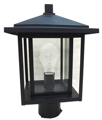 Homenhancements CL-2887-TBK Coach Lights One Light Post Light Outdoor Black