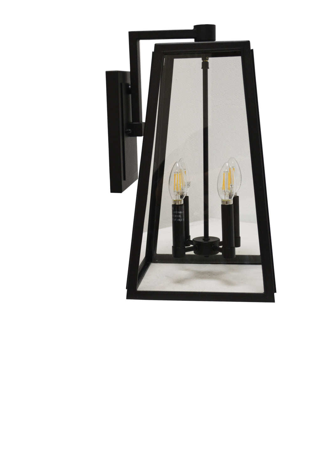 Homenhancements CL-8103-TBK Coach Lights Four Light Coach Light Outdoor Black