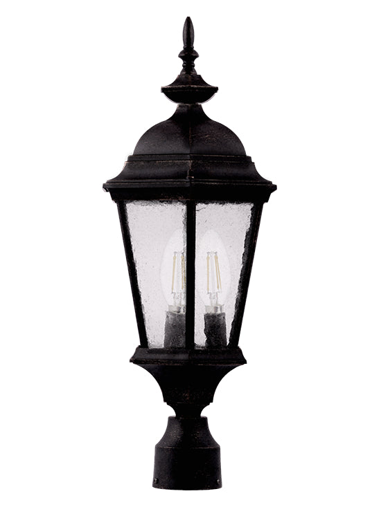 Homenhancements CL-87-MB Coach Lights Three Light Coach Light Outdoor Black