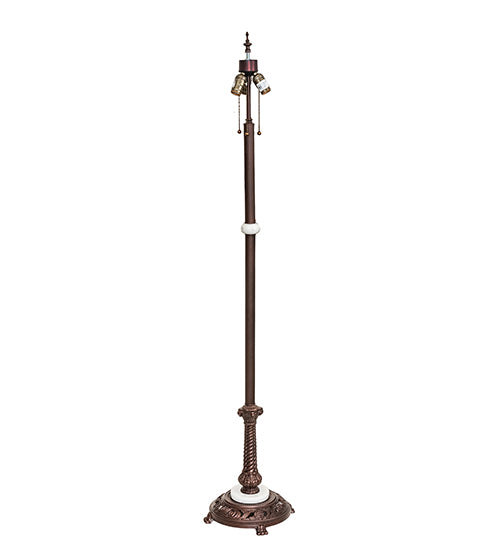 Meyda Tiffany Lighting 10142 Floor Lamp Three Light Floor Base Utility Light Bronze / Dark