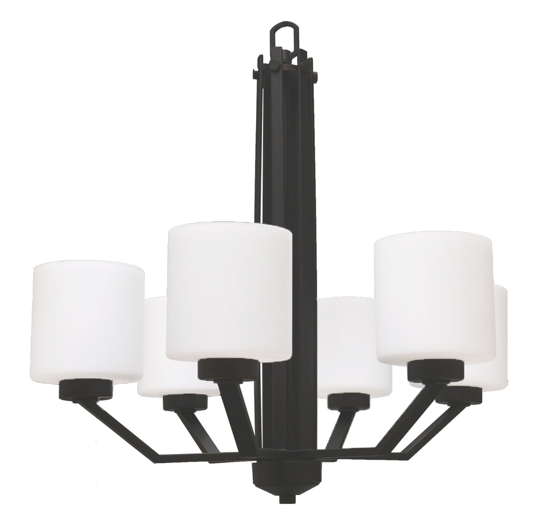 HOMEnhancements Paris PRS-CH6(WH)-MB Chandelier Light - Matte Black