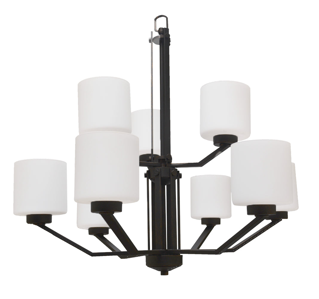 HOMEnhancements Paris PRS-CH9(WH)-MB Chandelier Light - Matte Black