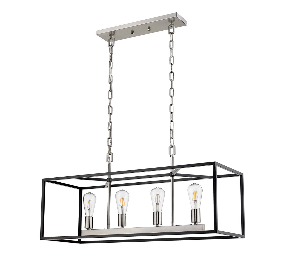 HOMEnhancements Rosslyn ROS-CH4-MB/NK Pendant Light - Black