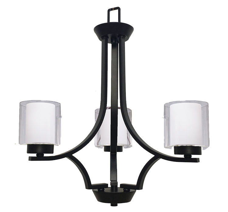 HOMEnhancements Sonora SNA-CH3-MB Chandelier Light - Matte Black