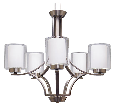 HOMEnhancements Sonora SNA-CH5-NK Chandelier Light - Brushed Nickel