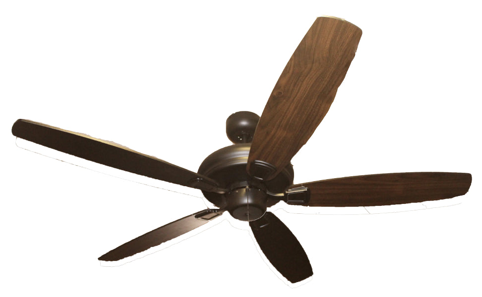 HOMEnhancements Upgrade SUN556 MB5MB/WL Ceiling Fan 56 - Matte Black, Silver/Walnut/