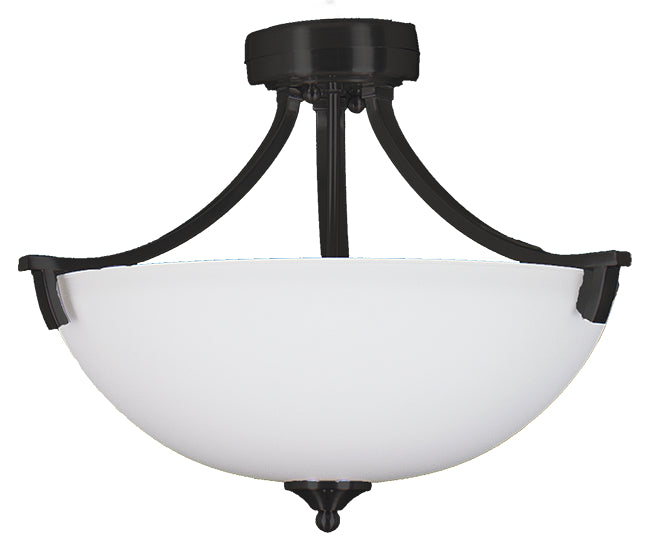 HOMEnhancements Victoria VIC-SF3(WH)-MB Ceiling Light - Black