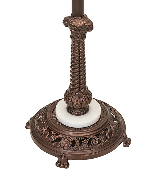Meyda Tiffany Lighting 10142 Floor Lamp Three Light Floor Base Utility Light Bronze / Dark