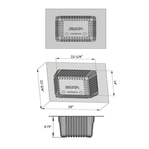Cna Lighting G-59 VAPOUR BARRIER - 1024  Vapour Barrier Decor Bronze / Dark